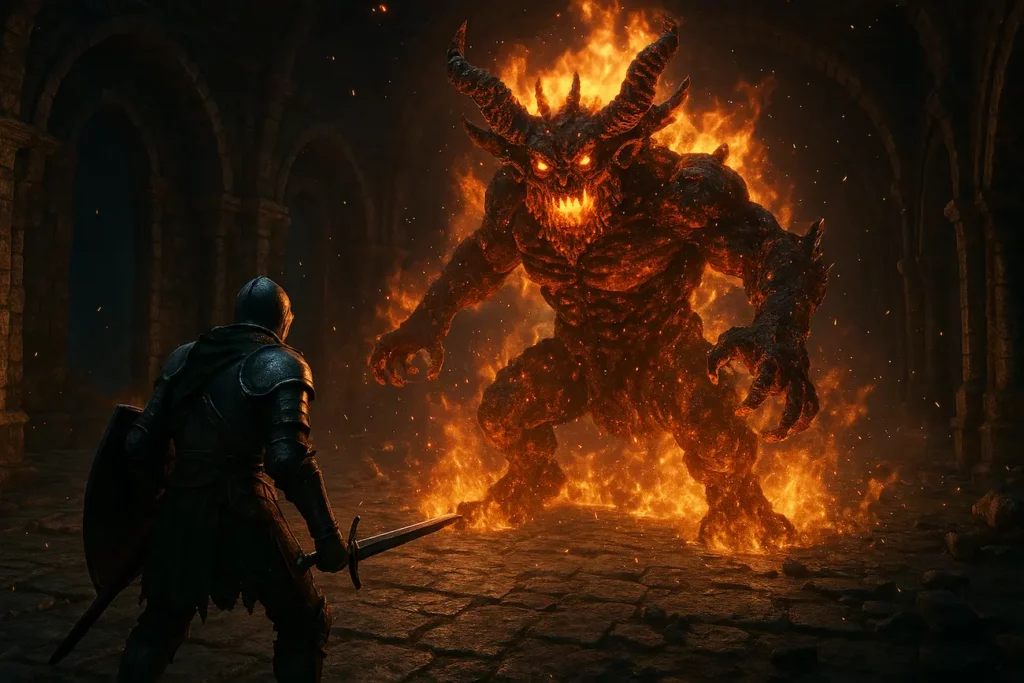 How to defeat Fire Boss Dark Souls